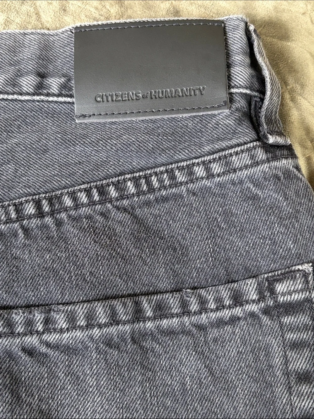 Citizens of Humanity Ayla Jean Shorts Vintage Black size 27 Blokecore Streetwear